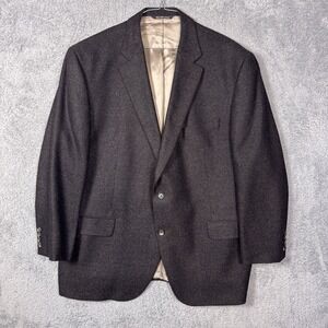 Jack Victor Sport Coat Mens 48R Blazer Cashmere Wool Gibson Speckle Chocolae